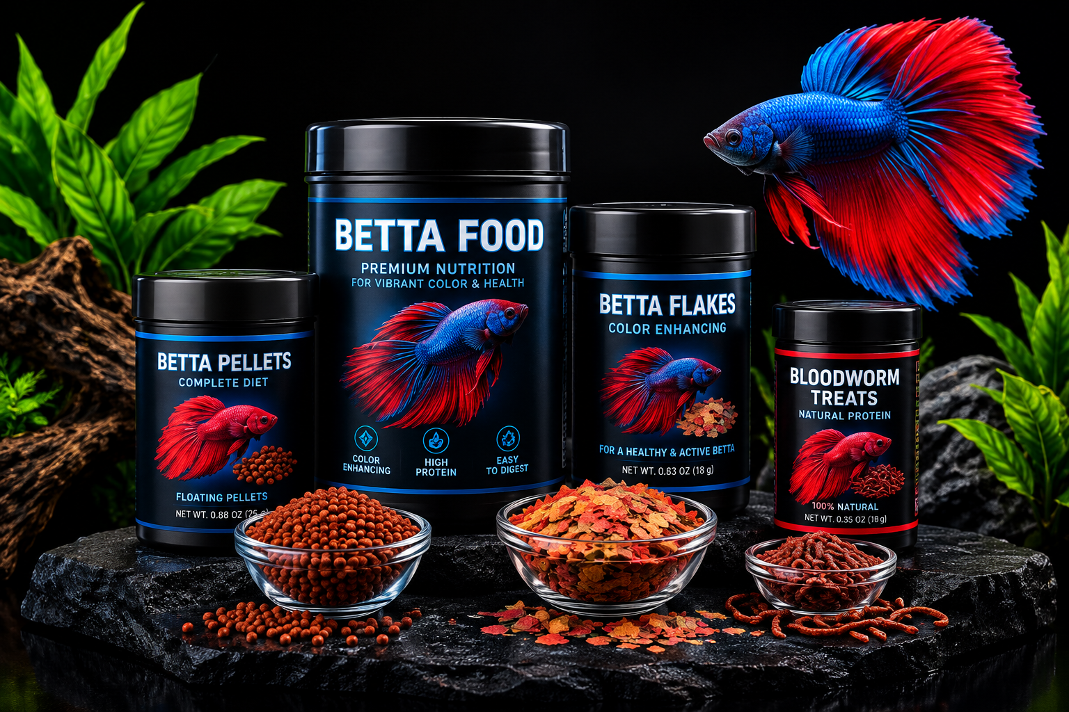 Betta fish food